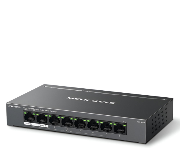 Mercusys MS108GP (8x10/100/1000Mbit) 7xPoE+ - 1321860 - zdjęcie 2